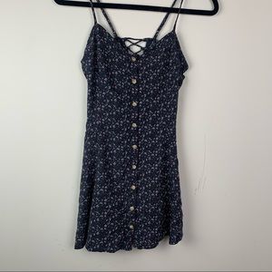 American Eagle floral button down dress Small